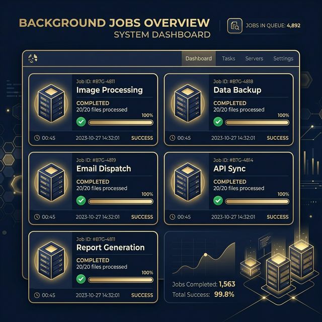Dashboard de Execução de Jobs do Hangfire